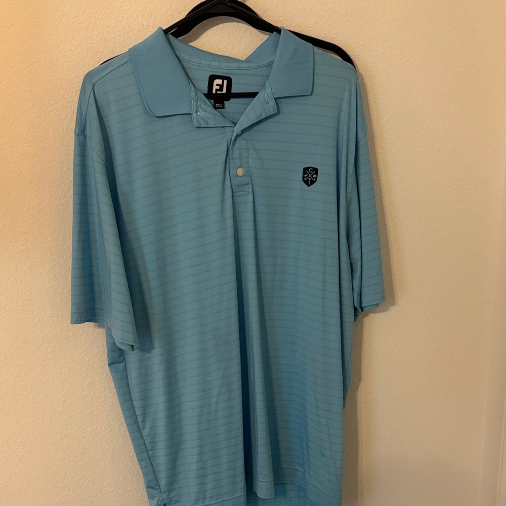 FootJoy Men's Sky Blue Polo Shirt
